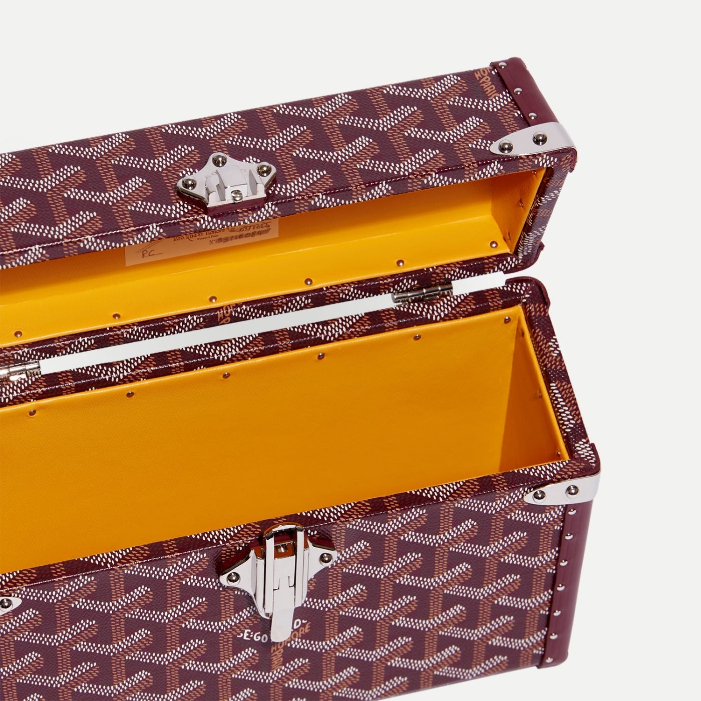 Goyard Cassette Trunk Bag Burgundy - Image 5